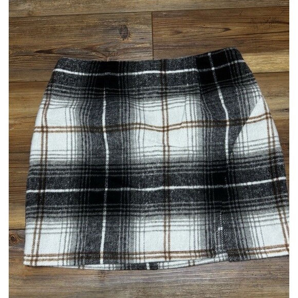 Windsor Plaid Fall Winter Check Pattern Preppy Style Mini Skirt Casual Size M - Picture 3 of 8